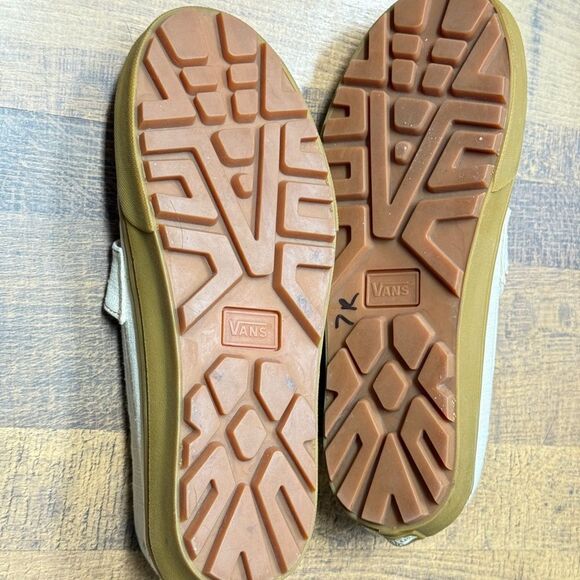 Vans Style 53 Linen Canvas Natural Gum Loafers Sneaker Size 8 NWOT main image 9